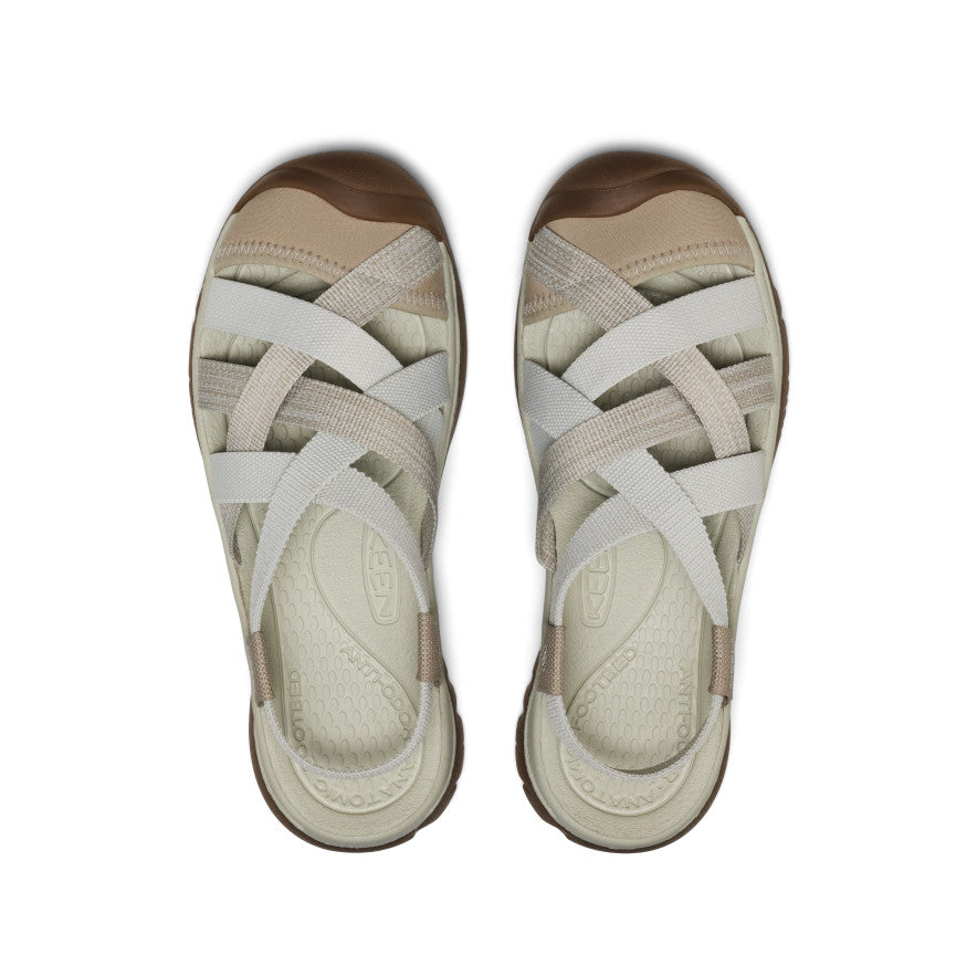 Women's Whisper Lattice Sandal Plaza Taupe/Silver Birch - Keen