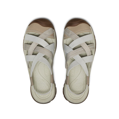 Women's Whisper Lattice Sandal Plaza Taupe/Silver Birch - Keen