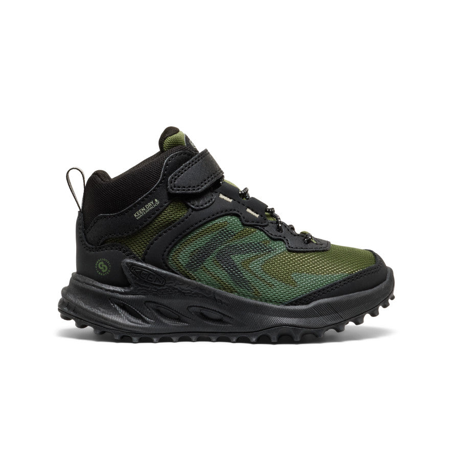 Little Kids' Zionic Waterproof Hiker Black/Bronze Green - Keen