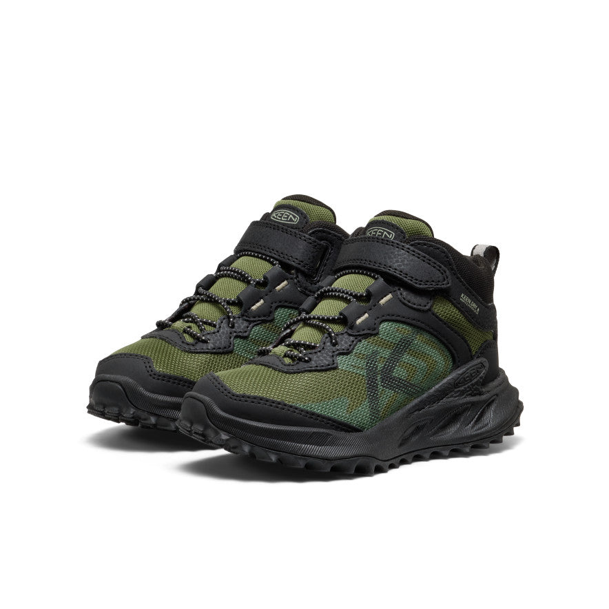 Little Kids' Zionic Waterproof Hiker Black/Bronze Green - Keen