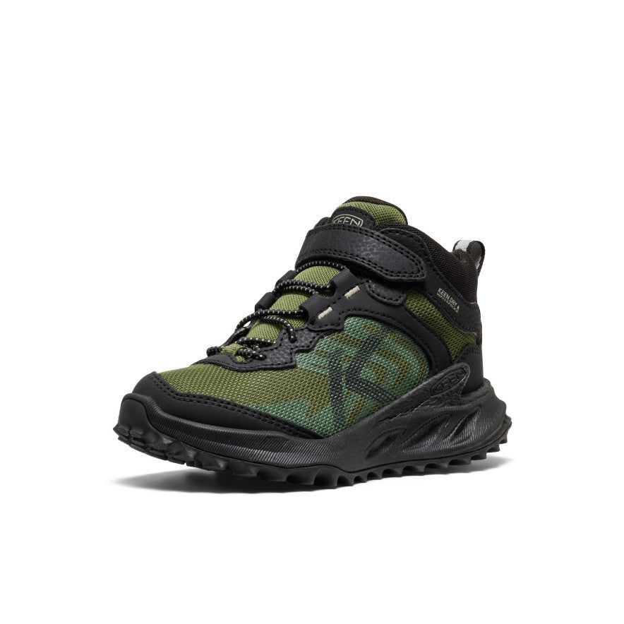 Little Kids' Zionic Waterproof Hiker Black/Bronze Green - Keen