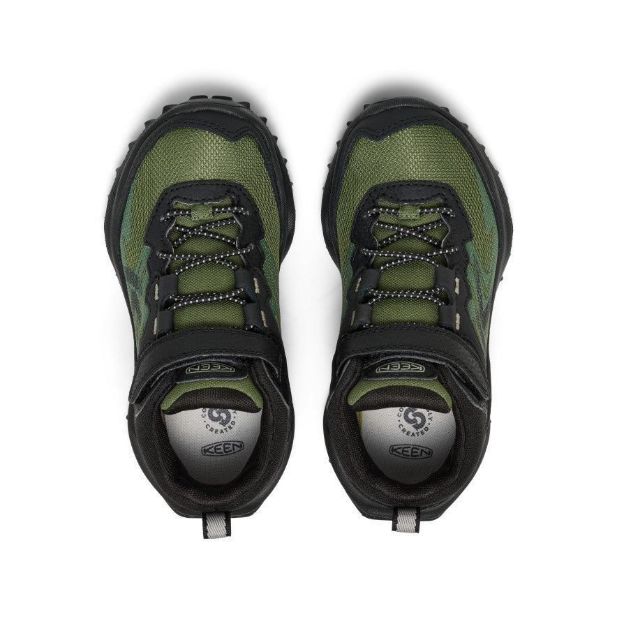 Little Kids' Zionic Waterproof Hiker Black/Bronze Green - Keen