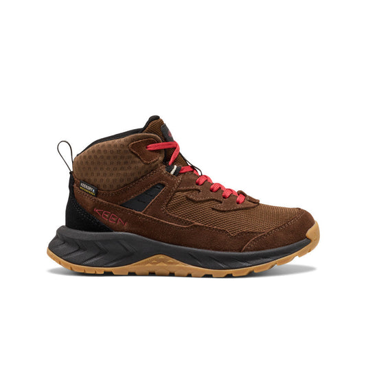 Big Kids' Hightrail Waterproof Hiking Boot Dark Earth/Garnet - Keen