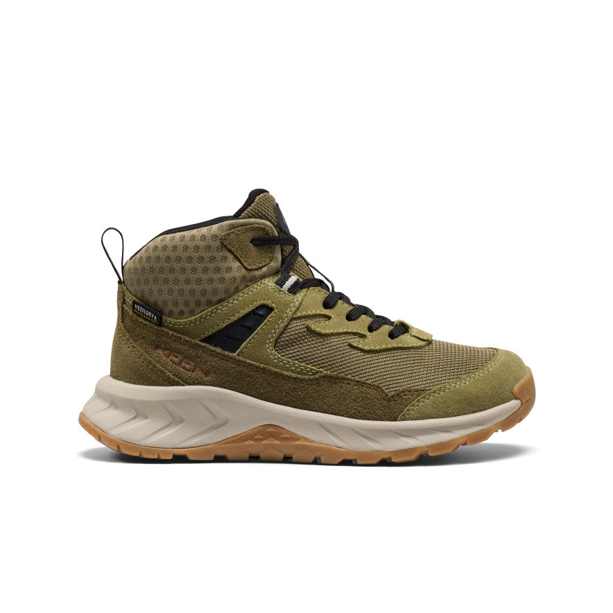 Big Kids' Hightrail Waterproof Hiking Boot Dark Olive/Martini Olive - Keen