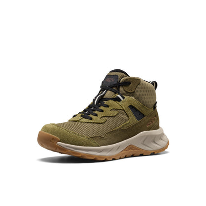 Big Kids' Hightrail Waterproof Hiking Boot Dark Olive/Martini Olive - Keen