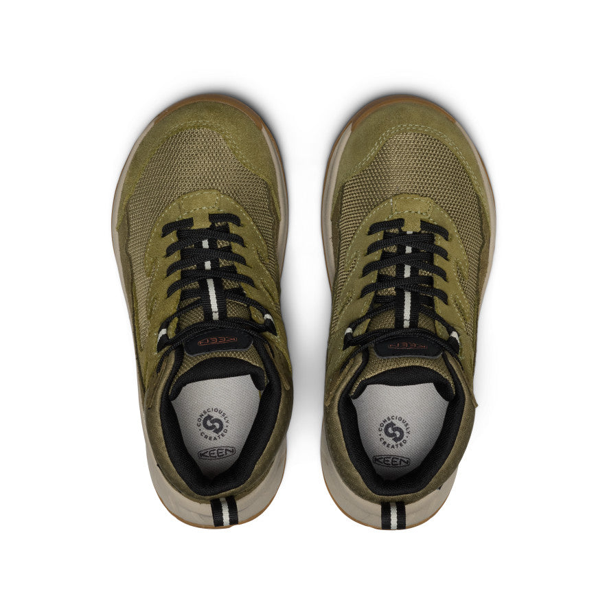 Big Kids' Hightrail Waterproof Hiking Boot Dark Olive/Martini Olive - Keen
