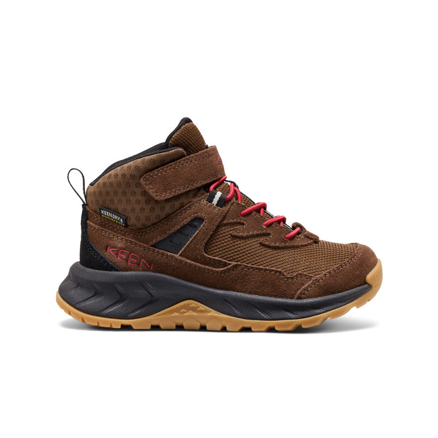 Little Kids' Hightrail Waterproof Hiking Boot Dark Earth/Garnet - Keen