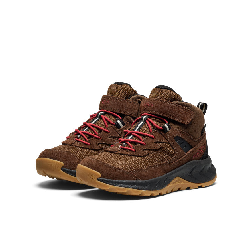 Little Kids' Hightrail Waterproof Hiking Boot Dark Earth/Garnet - Keen