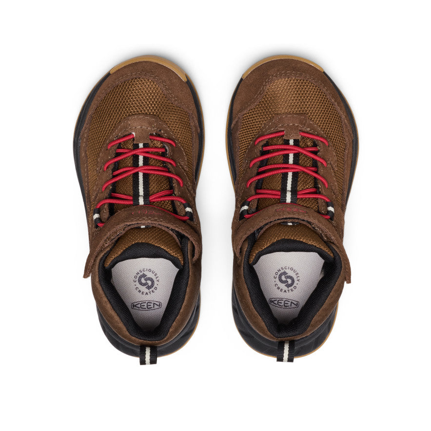 Little Kids' Hightrail Waterproof Hiking Boot Dark Earth/Garnet - Keen