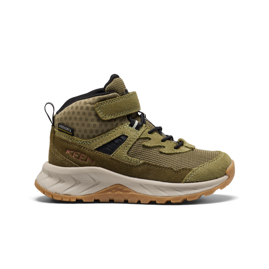 Little Kids' Hightrail Waterproof Hiking Boot Dark Olive/Martini Olive - Keen