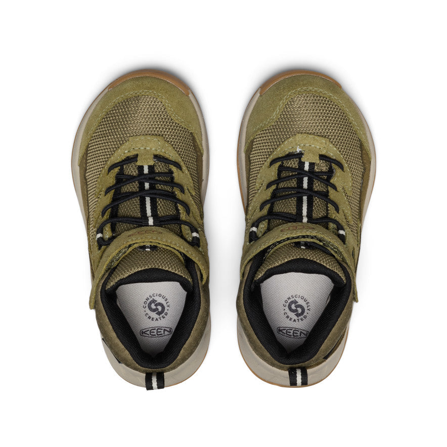 Little Kids' Hightrail Waterproof Hiking Boot Dark Olive/Martini Olive - Keen