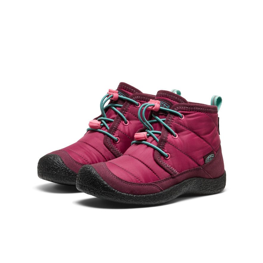 Big Kids' Howser II Waterproof Chukka Beaujolais/Pool Blue - Keen