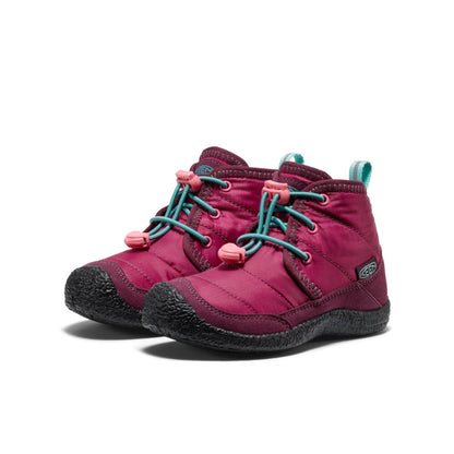 Little Kids' Howser II Waterproof Chukka Beaujolais/Pool Blue - Keen