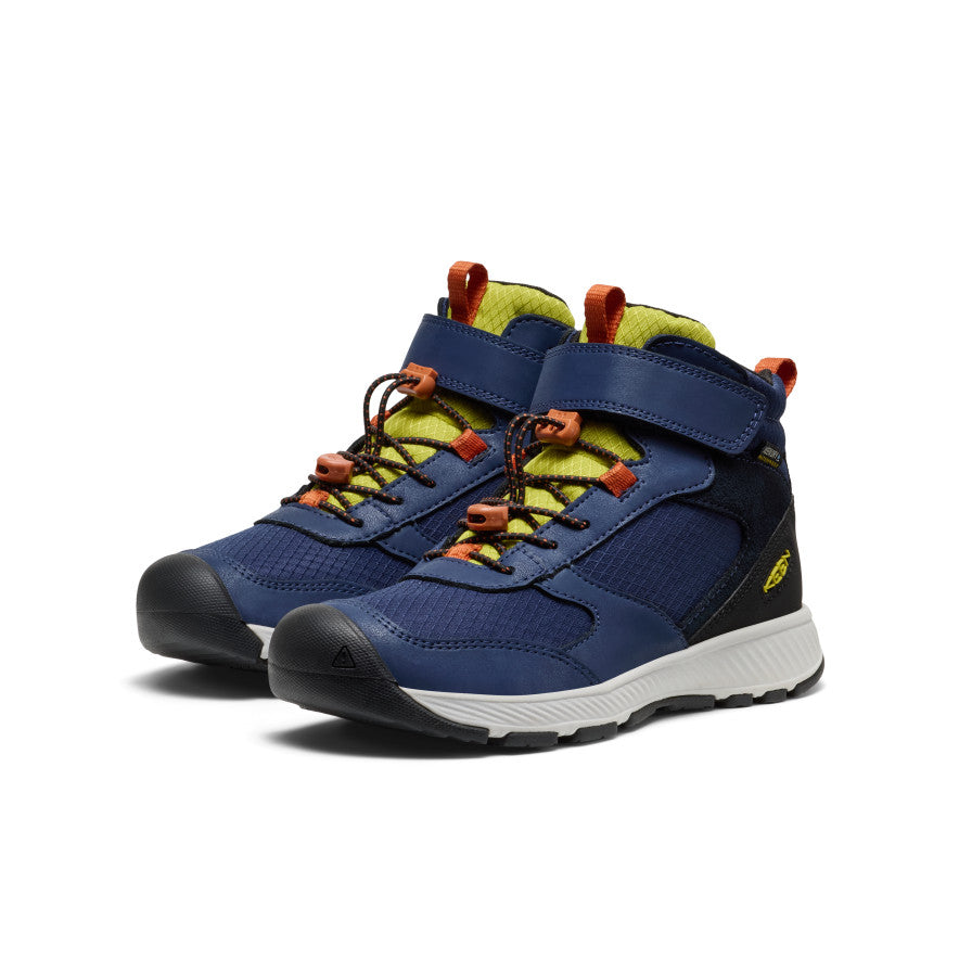 Big Kids' Skua Waterproof Boot Naval Academy/Rogue Green - Keen