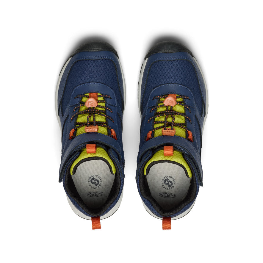 Big Kids' Skua Waterproof Boot Naval Academy/Rogue Green - Keen