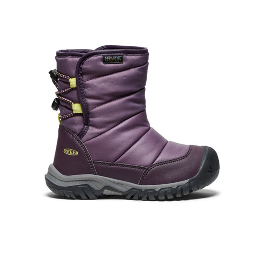 Little Kids' Puffrider Waterproof Winter Boot Black Plum/Daiquiri Green - Keen