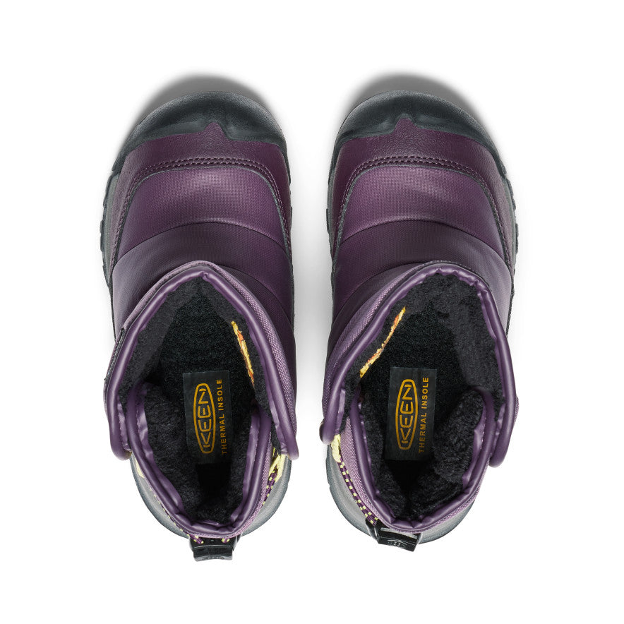 Little Kids' Puffrider Waterproof Winter Boot Black Plum/Daiquiri Green - Keen