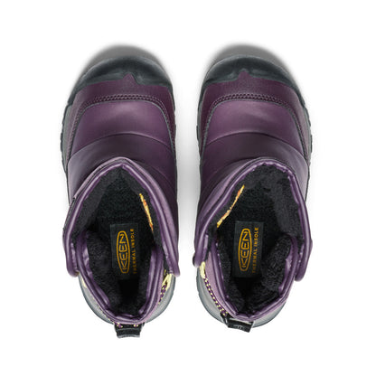 Little Kids' Puffrider Waterproof Winter Boot Black Plum/Daiquiri Green - Keen