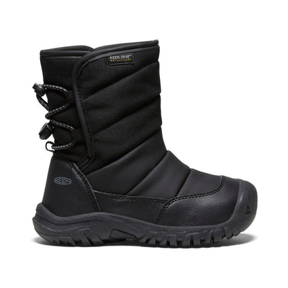 Little Kids' Puffrider Waterproof Winter Boot Black/Steel Grey - Keen
