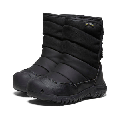 Little Kids' Puffrider Waterproof Winter Boot Black/Steel Grey - Keen