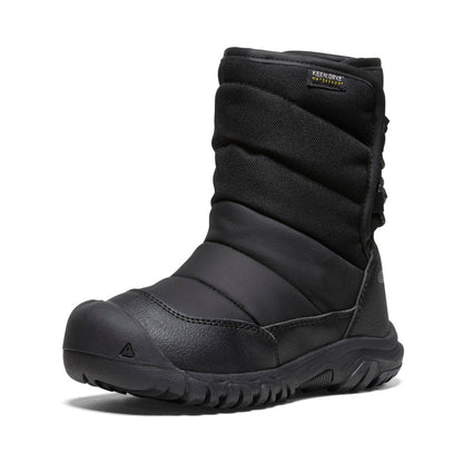 Little Kids' Puffrider Waterproof Winter Boot Black/Steel Grey - Keen