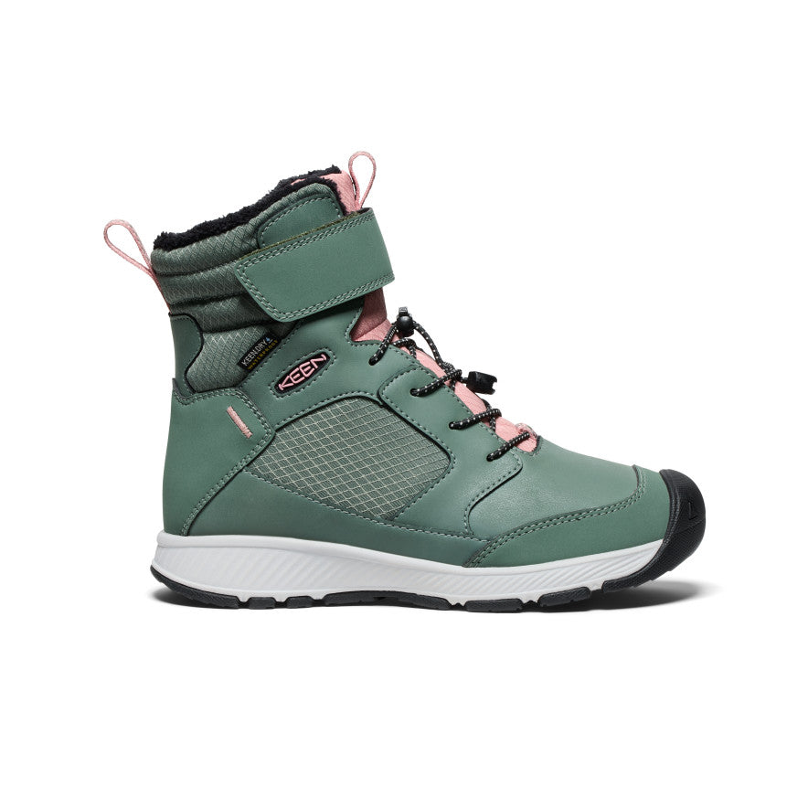 Big Kids' Skua Waterproof Winter Boot Dark Forest/Rose Elegance - Keen