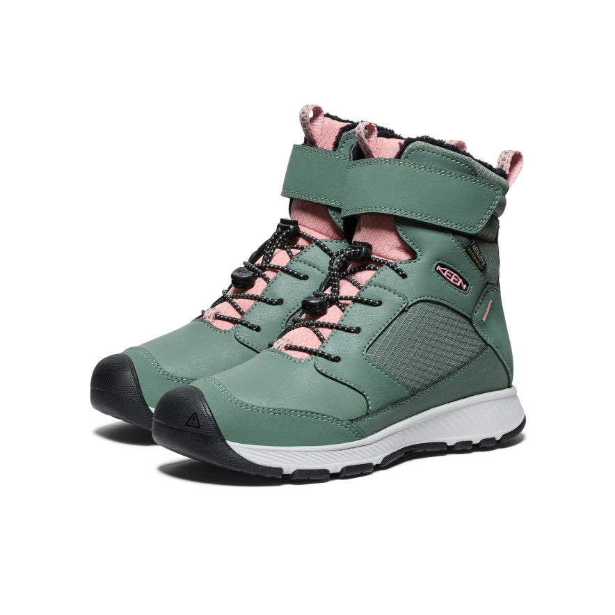 Big Kids' Skua Waterproof Winter Boot Dark Forest/Rose Elegance - Keen