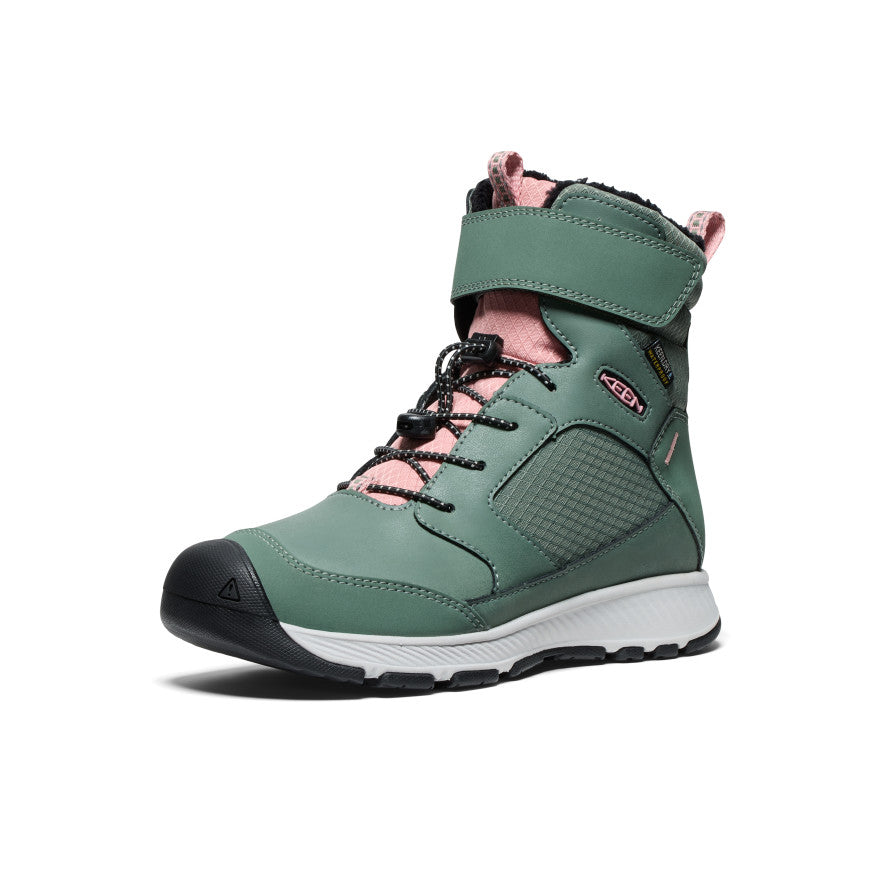 Big Kids' Skua Waterproof Winter Boot Dark Forest/Rose Elegance - Keen