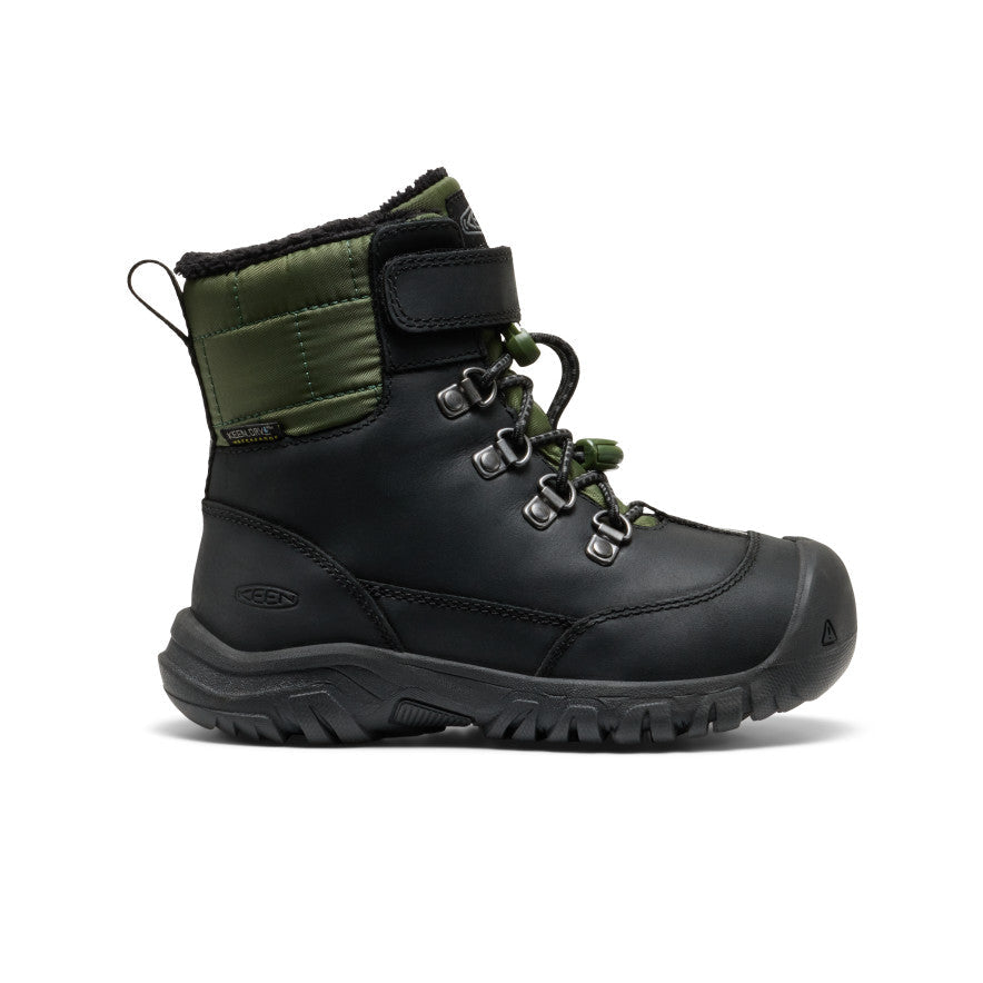 Little Kids' Kanibou Waterproof Winter Boot Black/Bronze Green - Keen