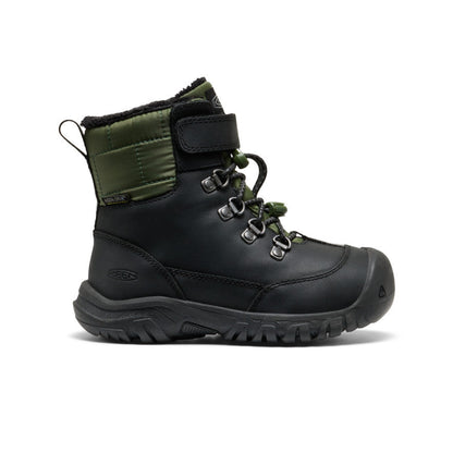 Little Kids' Kanibou Waterproof Winter Boot Black/Bronze Green - Keen