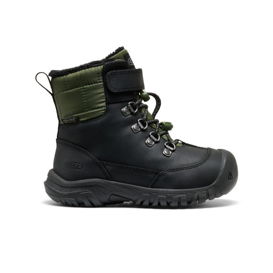 Little Kids' Kanibou Waterproof Winter Boot Black/Bronze Green - Keen