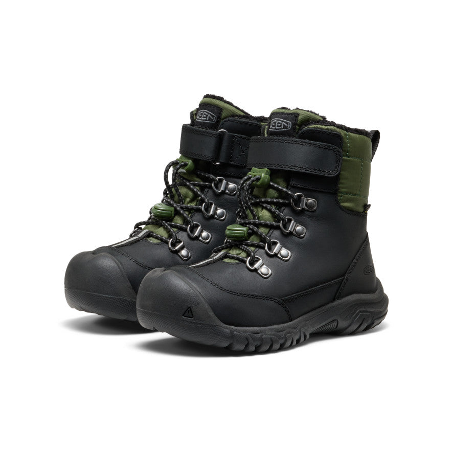 Little Kids' Kanibou Waterproof Winter Boot Black/Bronze Green - Keen