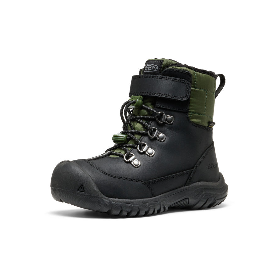 Little Kids' Kanibou Waterproof Winter Boot Black/Bronze Green - Keen