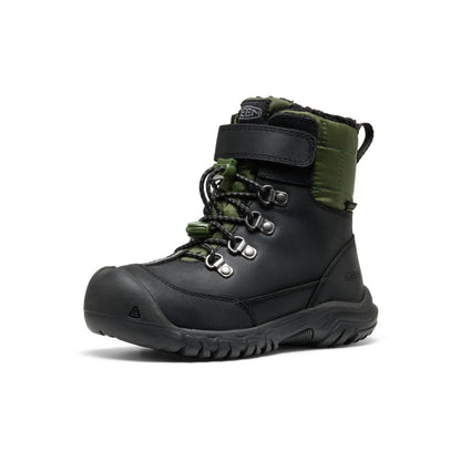 Little Kids' Kanibou Waterproof Winter Boot Black/Bronze Green - Keen