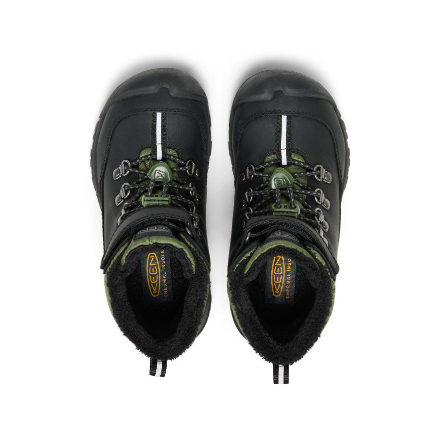 Little Kids' Kanibou Waterproof Winter Boot Black/Bronze Green - Keen