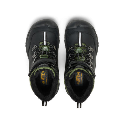 Little Kids' Kanibou Waterproof Winter Boot Black/Bronze Green - Keen