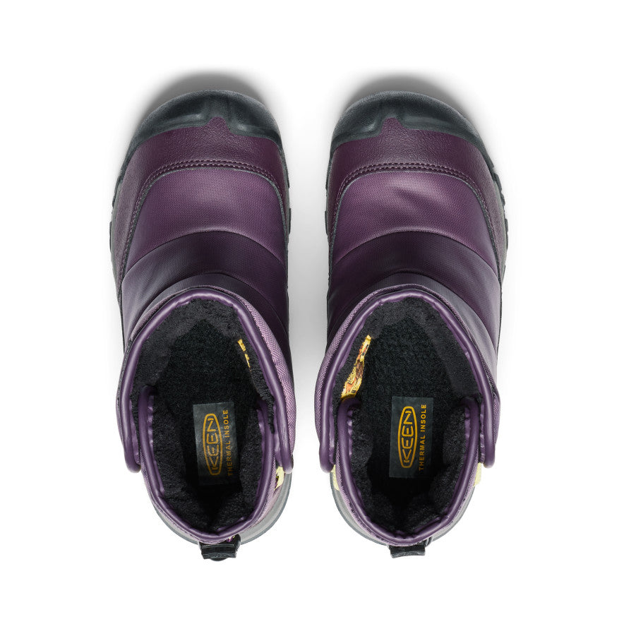 Big Kids' Puffrider Waterproof Winter Boot Black Plum/Daiquiri Green - Keen