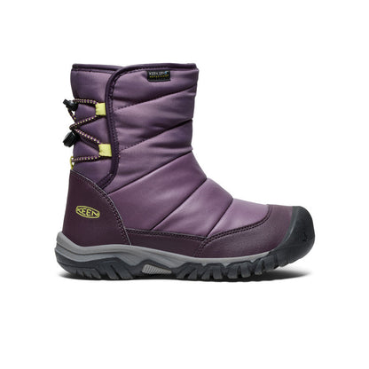 Big Kids' Puffrider Waterproof Winter Boot Black Plum/Daiquiri Green - Keen