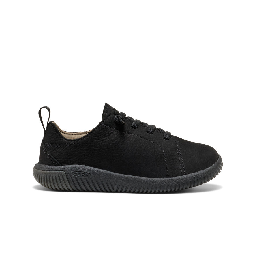 Little Kids' KNX Leather Sneaker Triple Black - Keen