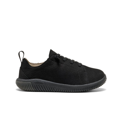 Little Kids' KNX Leather Sneaker Triple Black - Keen