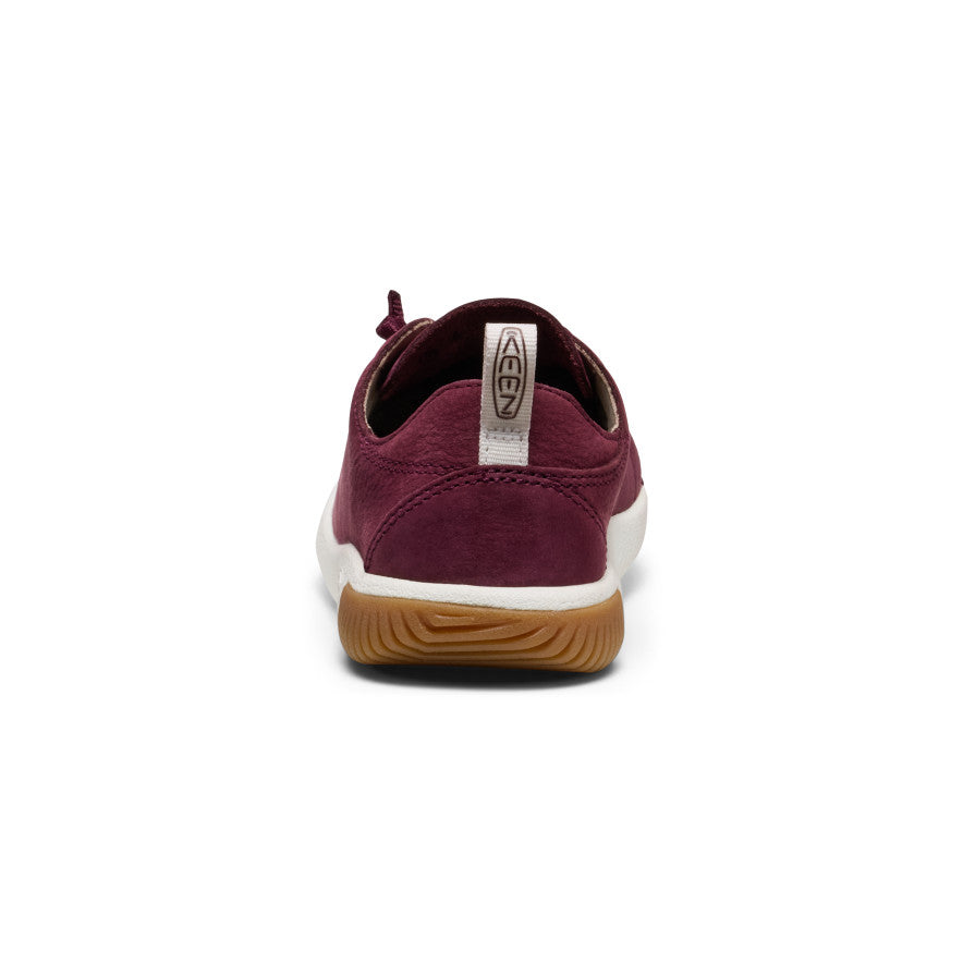 Big Kids' KNX Leather Sneaker Fig/Star White - Keen