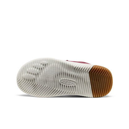 Big Kids' KNX Leather Sneaker Fig/Star White - Keen