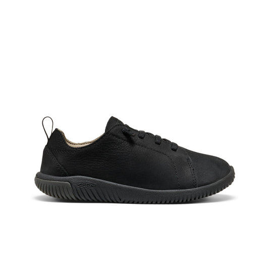 Big Kids' KNX Leather Sneaker Triple Black - Keen