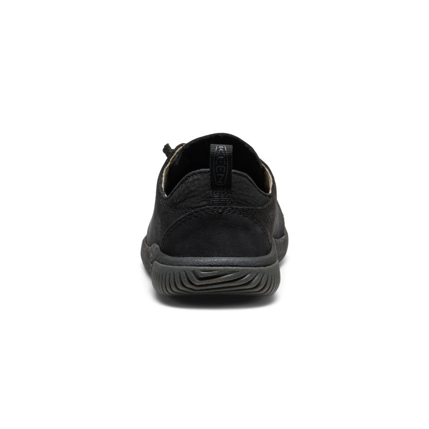 Big Kids' KNX Leather Sneaker Triple Black - Keen