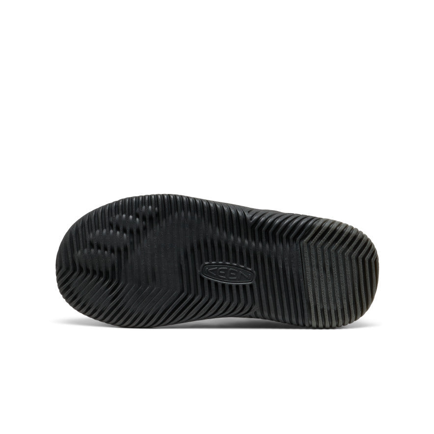 Big Kids' KNX Leather Sneaker Triple Black - Keen