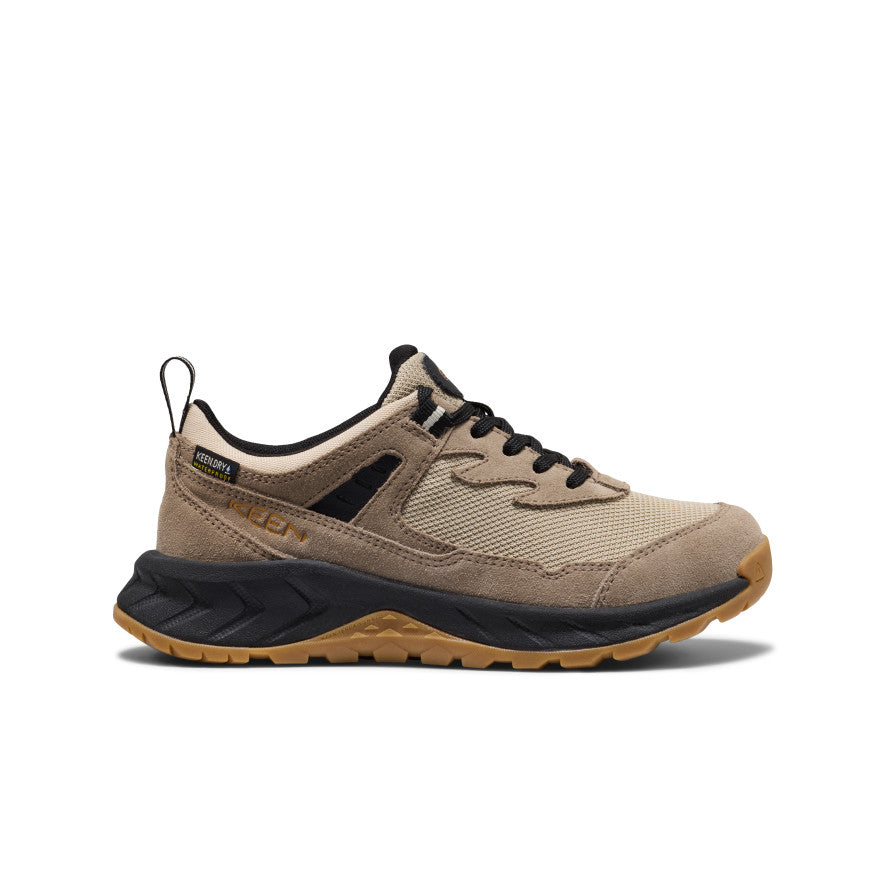 Big Kids' Hightrail Waterproof Hiking Shoe Brindle/Oak Buff - Keen