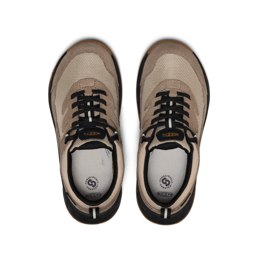 Big Kids' Hightrail Waterproof Hiking Shoe Brindle/Oak Buff - Keen