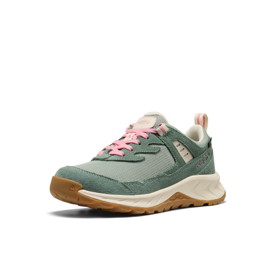 Big Kids' Hightrail Waterproof Hiking Shoe Lily Pad/Cashmere Rose - Keen