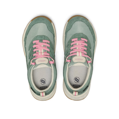 Big Kids' Hightrail Waterproof Hiking Shoe Lily Pad/Cashmere Rose - Keen