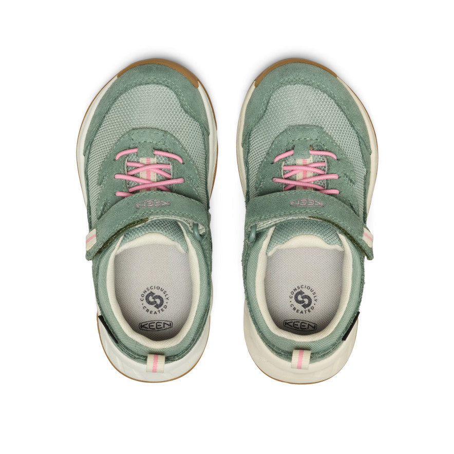 Little Kids' Hightrail Waterproof Hiking Shoe Lily Pad/Cashmere Rose - Keen